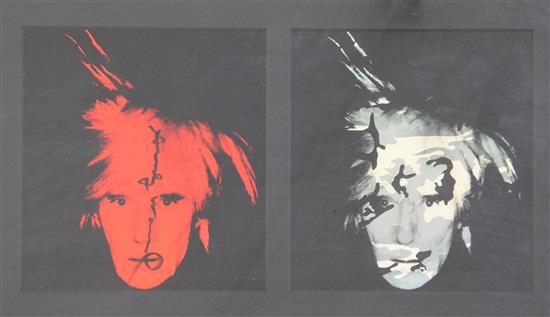Andy Warhol (1928-1987) overall 7 x 14in.